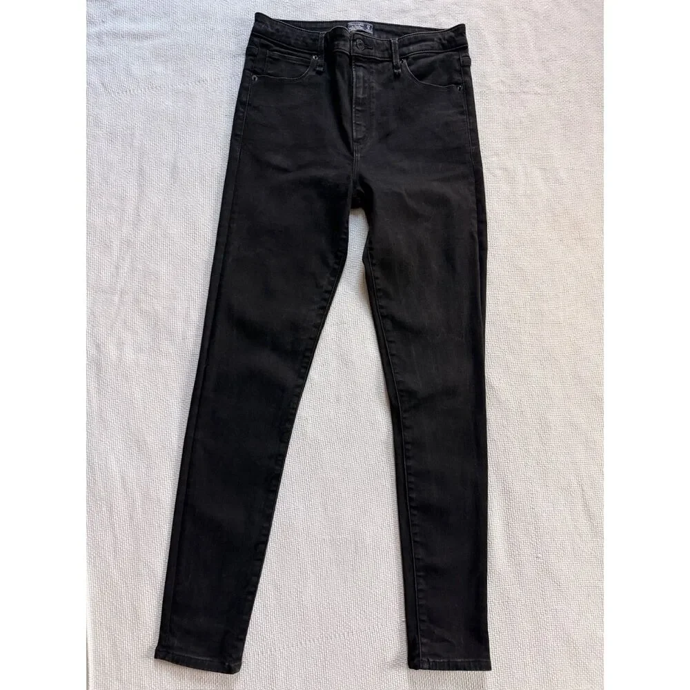Abercrombie & Fitch Women's Skinny High Rise Jeans black pants sophisticated